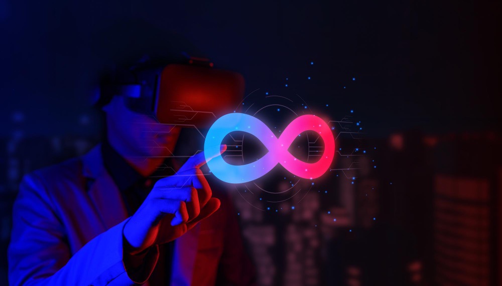 a person using virtual reality